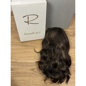 Jon Renau Smart lace Wig Medium Length Brunette Btown Wavy Synthetic W/box